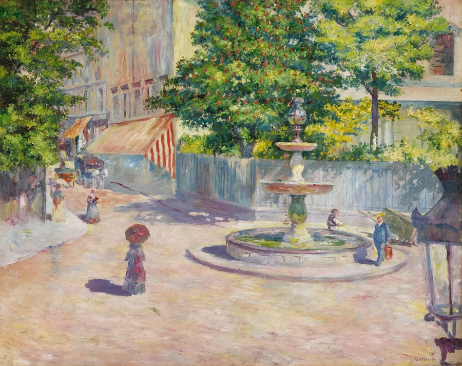 La Plaza de Saint-Augustin - Gustave Caillebotte