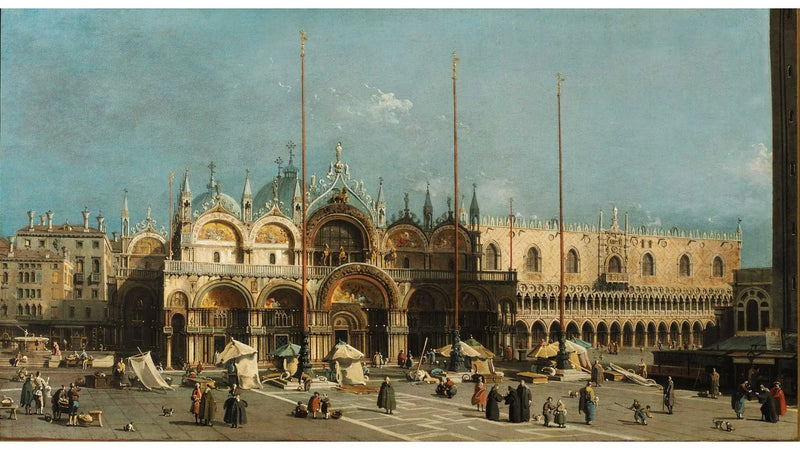 La plaza de San Marcos en Venecia - Canaletto