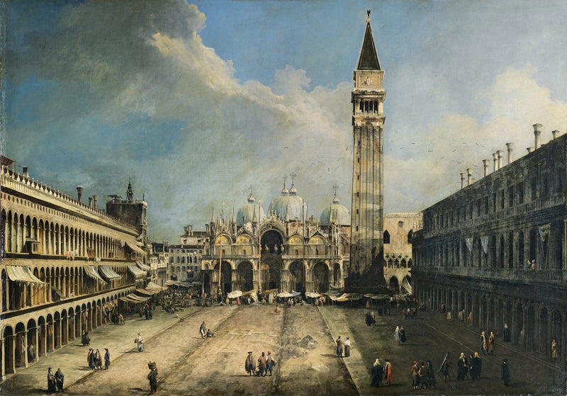 La Plaza de San Marcos en Venecia - Canaletto