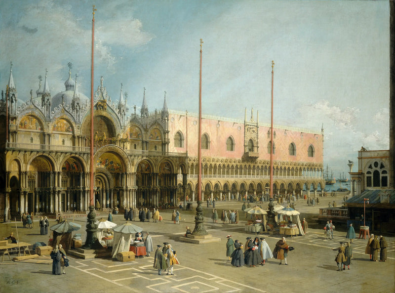 La plaza de San Marcos en Venecia - Canaletto