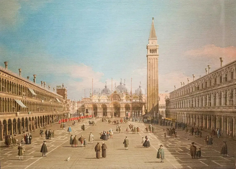 La Plaza de San Marcos y la Basílica, Venecia - Canaletto