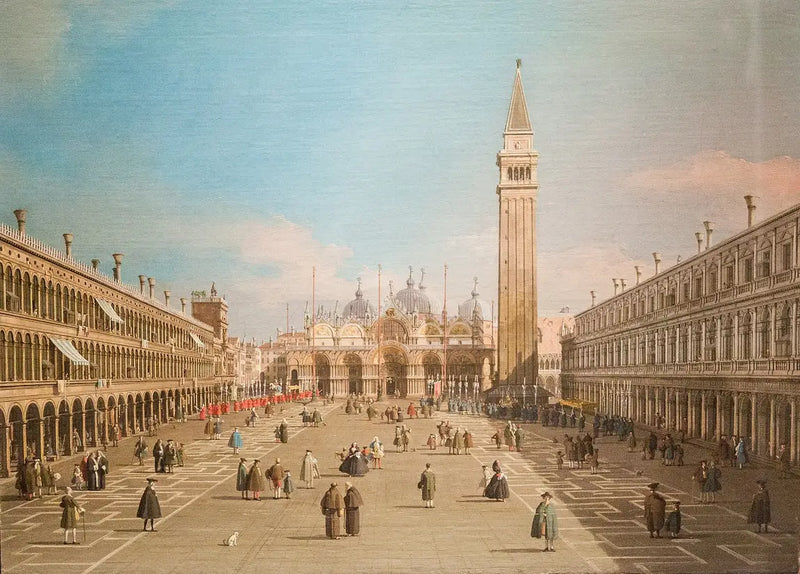 La Plaza de San Marcos y la Basílica, Venecia - Canaletto