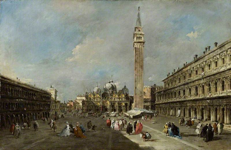 La plaza de San Marcos, Venecia - Francesco Guardi