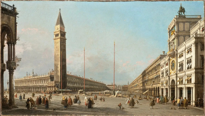 La Plaza de San Marcos hacia el sur y el oeste - Canaletto