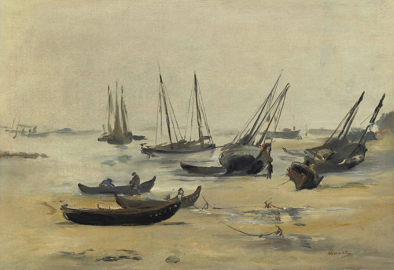 La Playa en marea baja - Édouard Manet