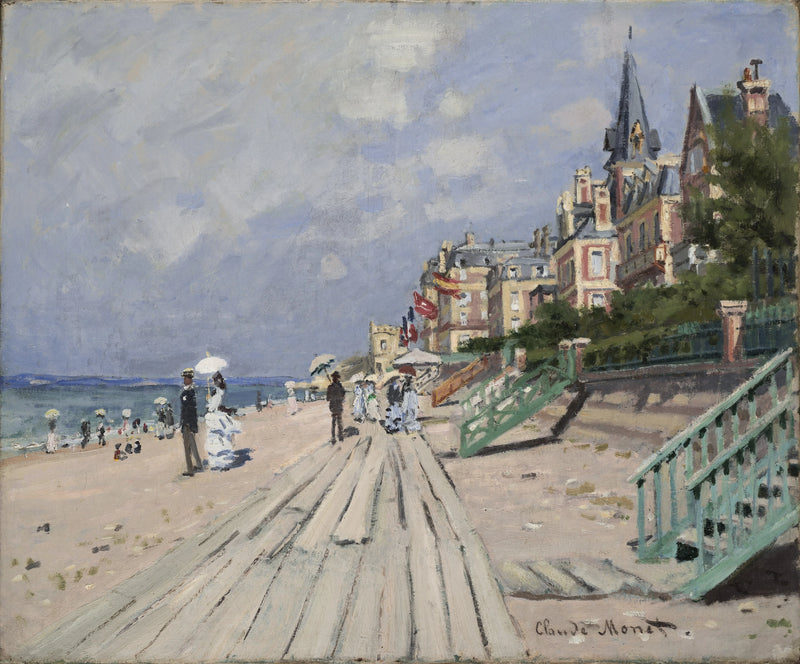 La playa de Trouville W156 - Claude Monet