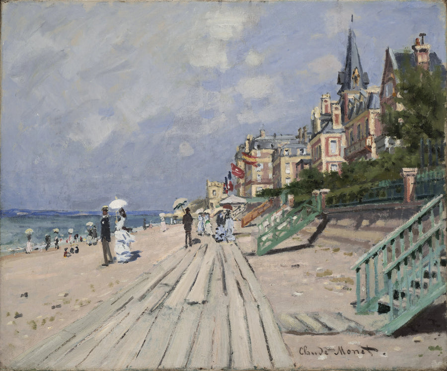 La playa de Trouville W156 - Claude Monet