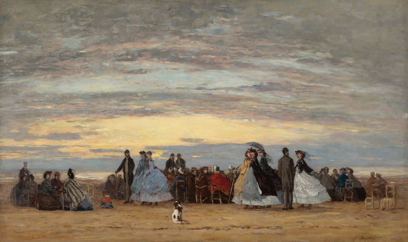 La playa en Villerville - Eugène Boudin