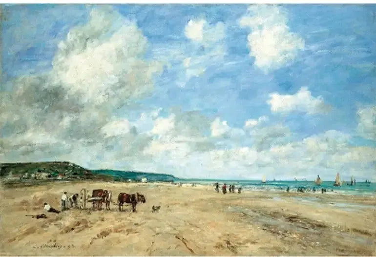 La Playa de Deauville - Eugène Boudin