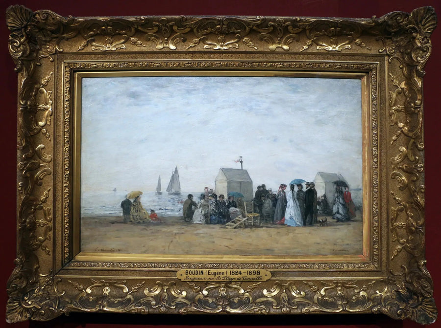 La Playa de Trouville - Eugène Boudin