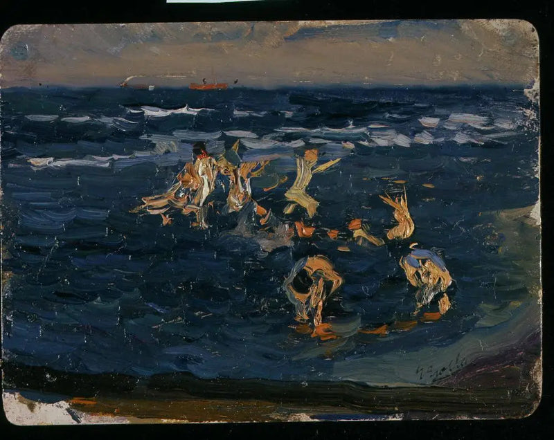 La Playa, Valencia (Chicos en las olas) - Joaquín Sorolla