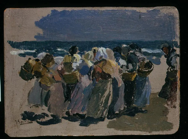 La Playa, Valencia (Pescadoras) - Joaquín Sorolla