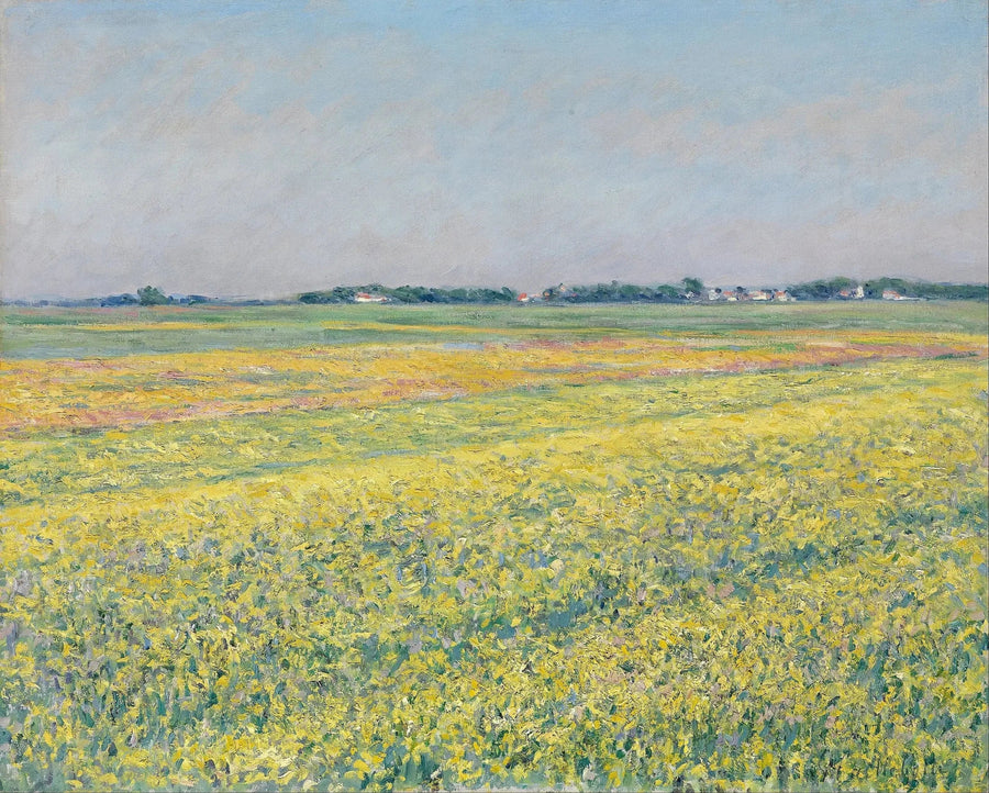 La llanura de Gennevilliers, campos amarillos - Gustave Caillebotte