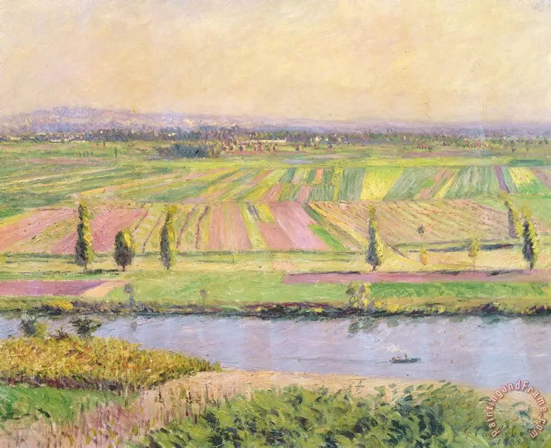 La llanura de Gennevilliers vista desde las colinas de Argenteuil - Gustave Caillebotte