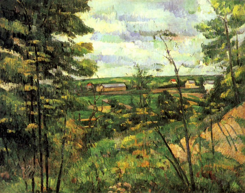 La llanura de Saint-Ouen-l'Aumône vista desde las canteras de Chou - Paul Cézanne