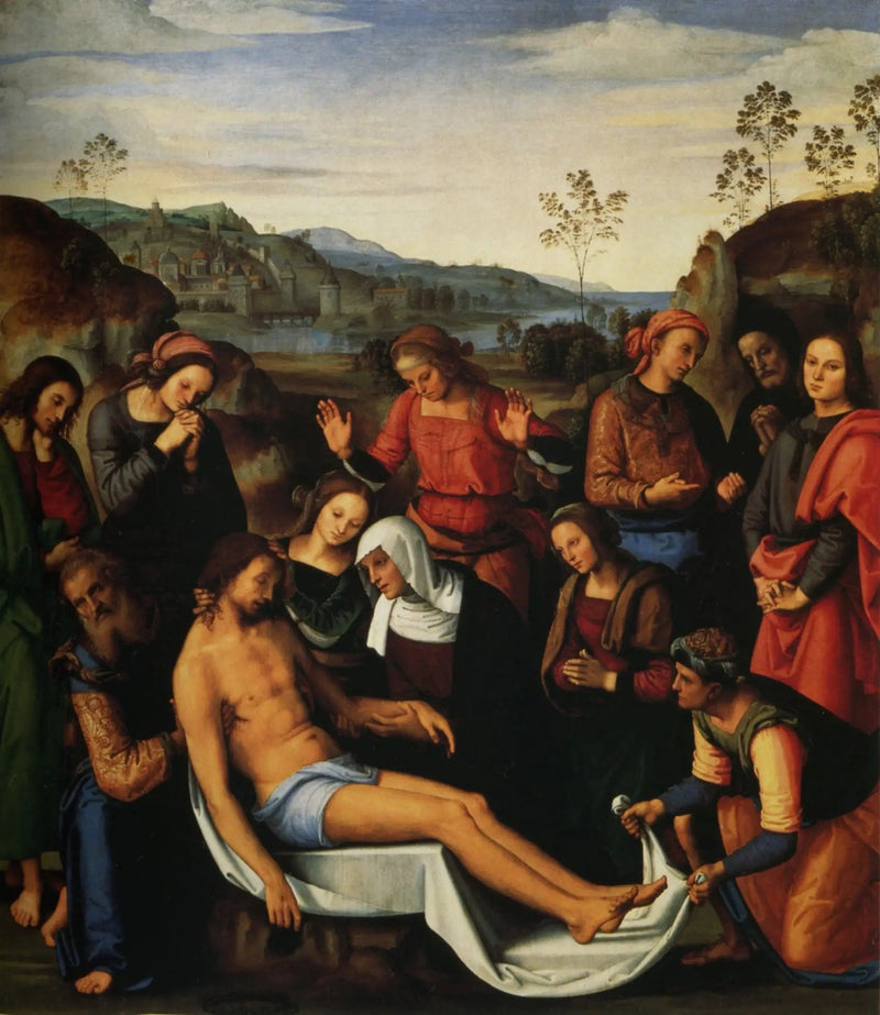 La Queja sobre el Cristo muerto - Pietro Perugino