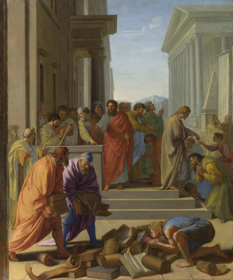 La Predicación de San Pablo en Éfeso - Eustache Le Sueur