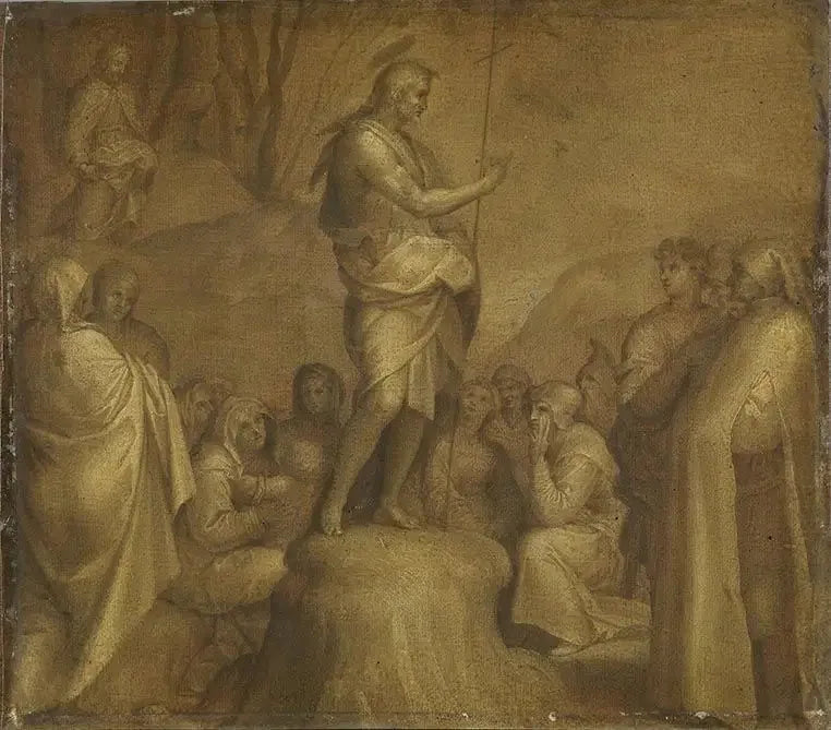 La predicación de Juan Bautista - Andrea del Sarto