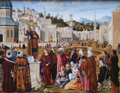 La Prédication de Saint Étienne - Vittore Carpaccio - Alpha Reproduction