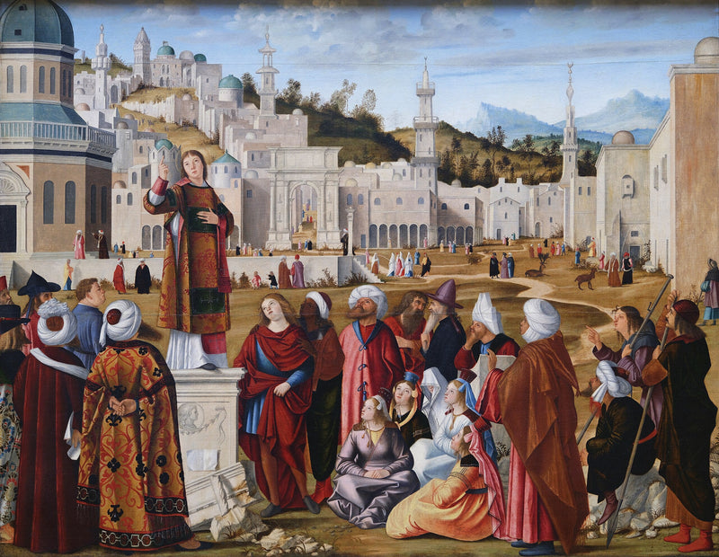 La Predicación de San Esteban - Vittore Carpaccio