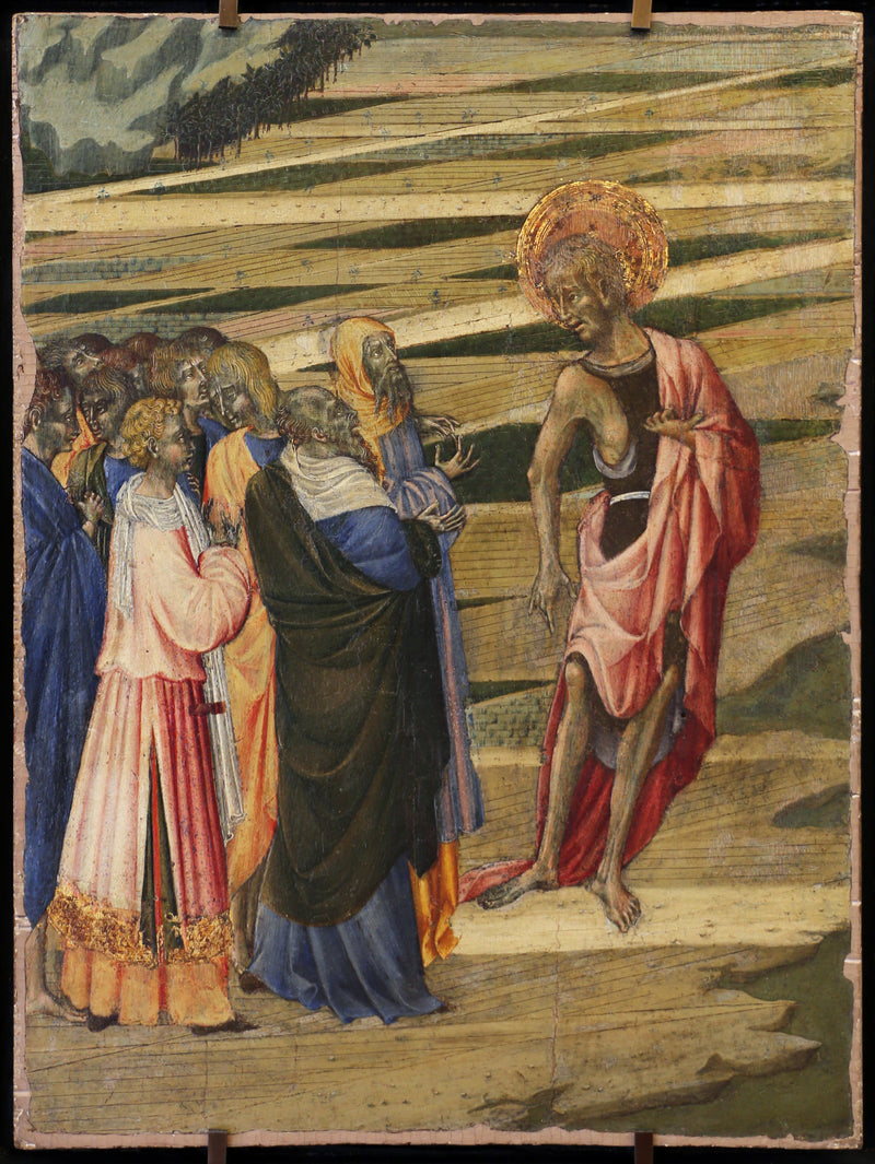 La Predicación de San Juan Bautista - Giovanni di Paolo
