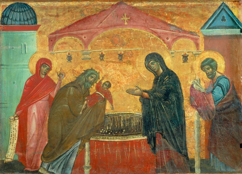 La Presentación en el Templo - Guido da Siena