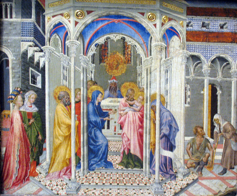 La Presentación de Jesús en el Templo - Giovanni di Paolo