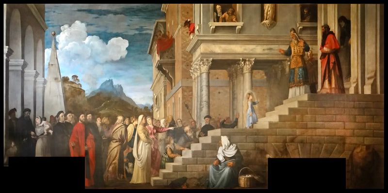 La Presentación de María en el Templo - Tiziano
