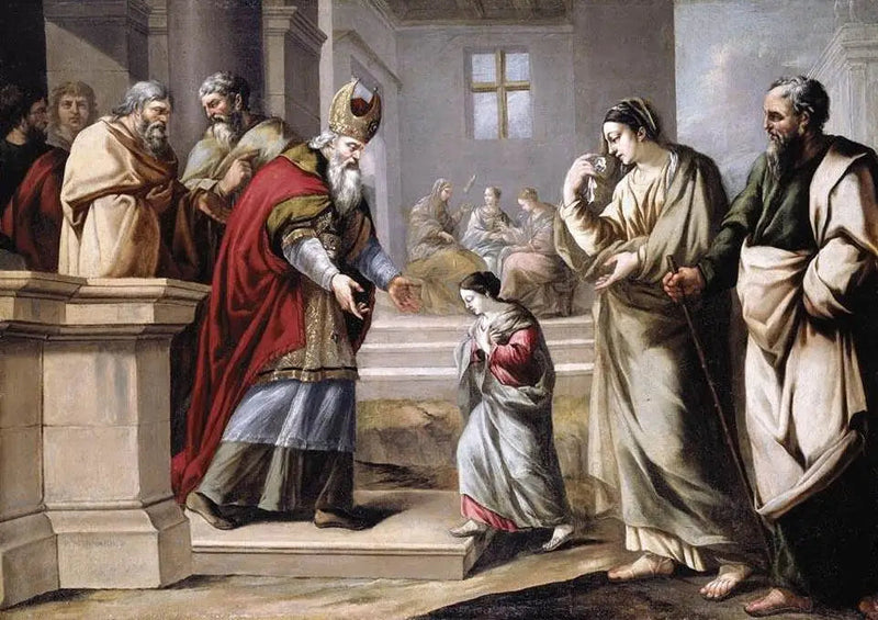 La Presentación de la Virgen en el Templo - Pierre Mignard