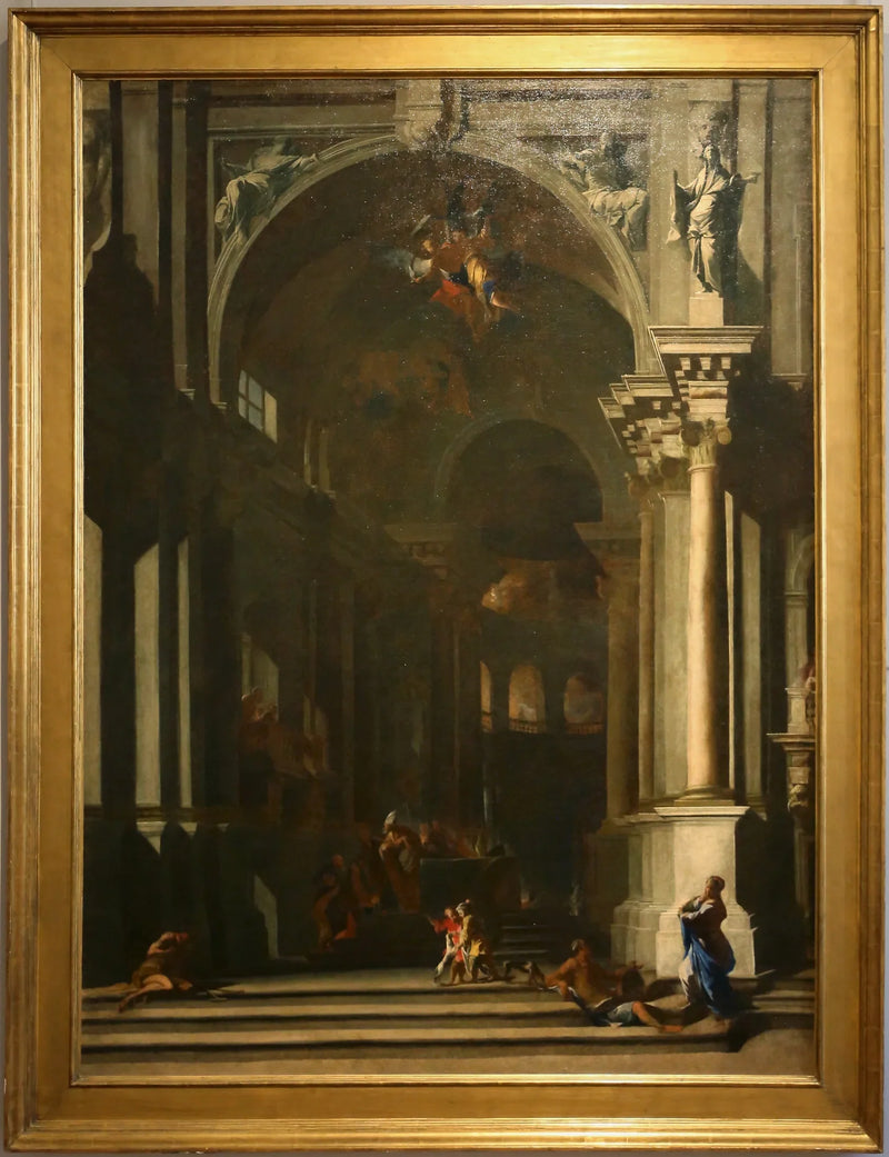 La presentadora en el Templo - Andrea Pozzo
