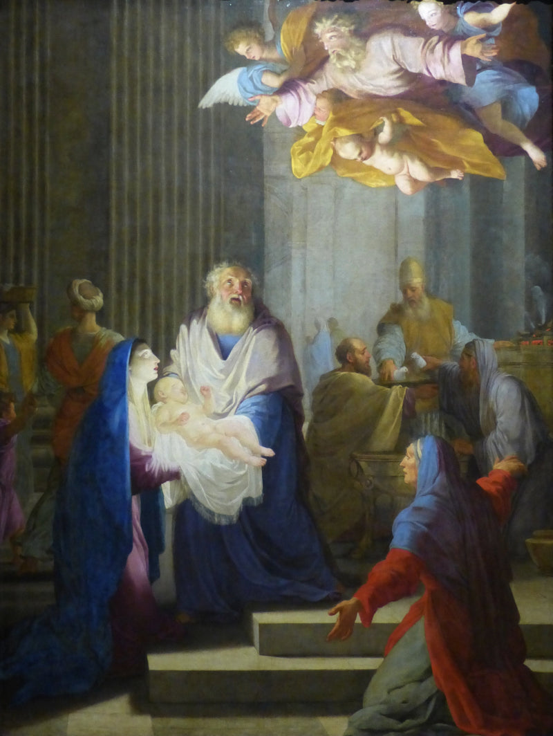 La presentadora en el templo - Eustache Le Sueur
