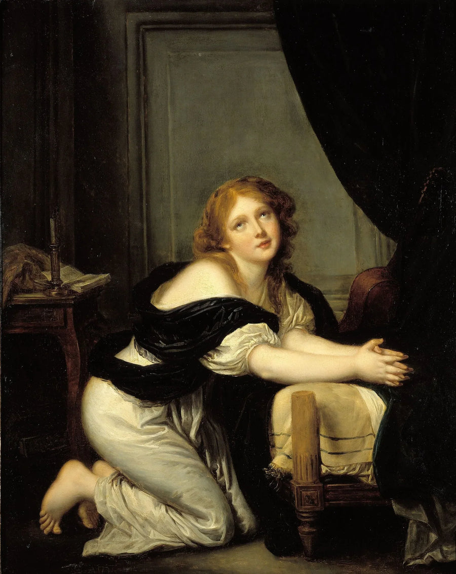 La Oración de la Mañana - Jean-Baptiste Greuze