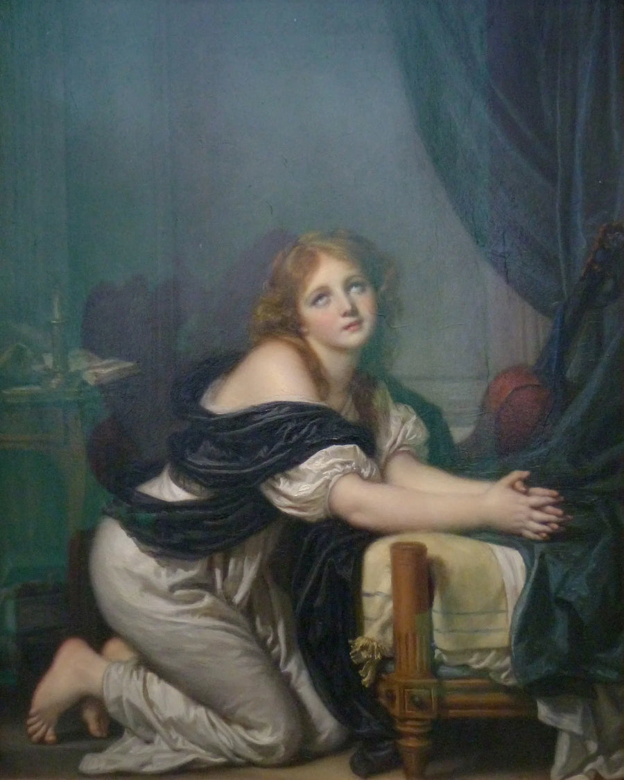 La oración de la mañana - Jean-Baptiste Greuze