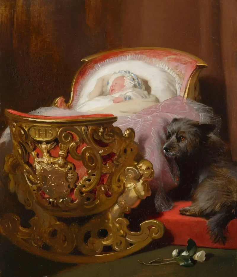 La princesa Alicia dormida - Edwin Henry Landseer
