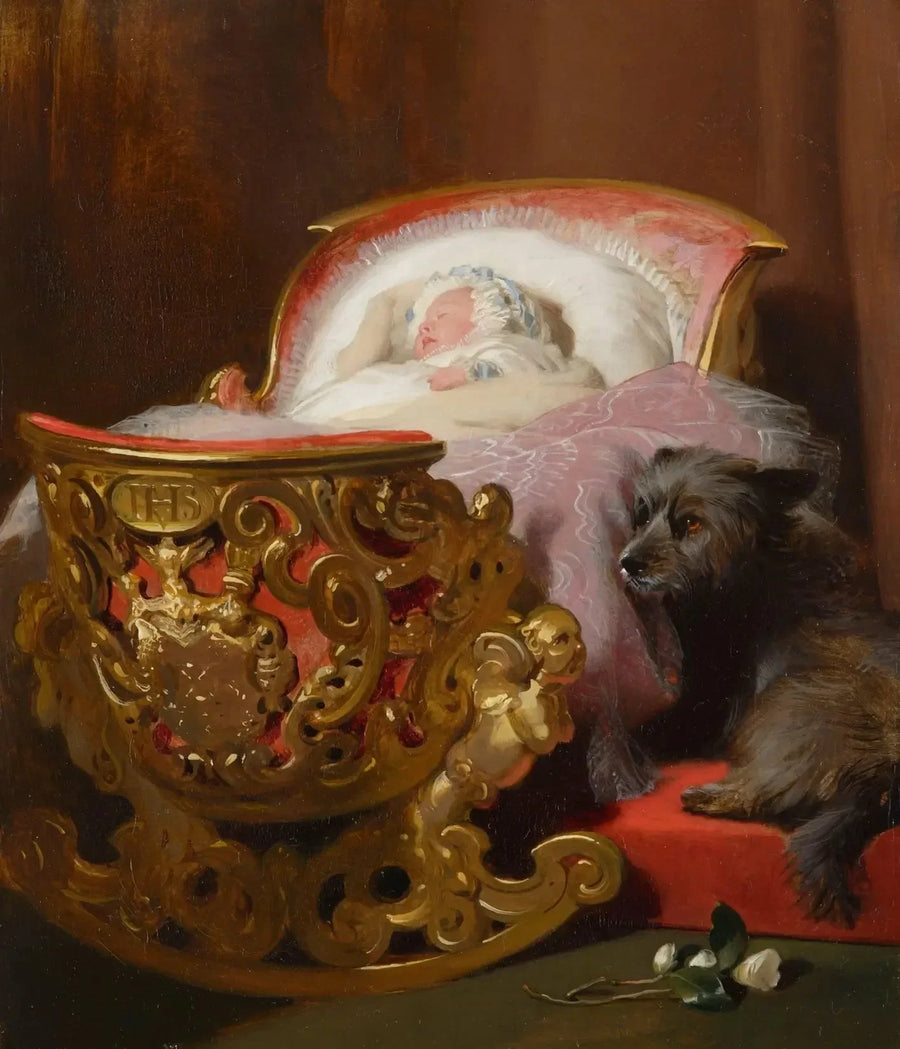 La princesa Alicia dormida - Edwin Henry Landseer