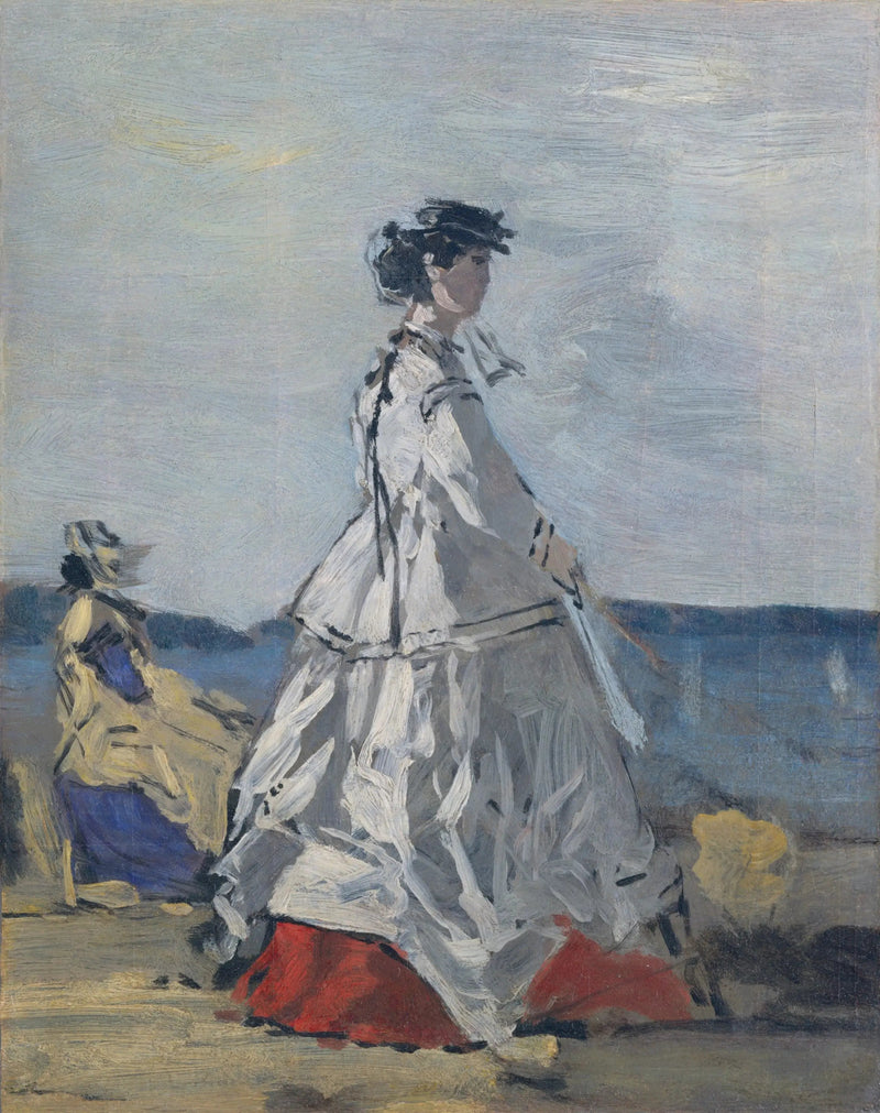 La princesa Pauline de Metternich en la playa - Eugène Boudin