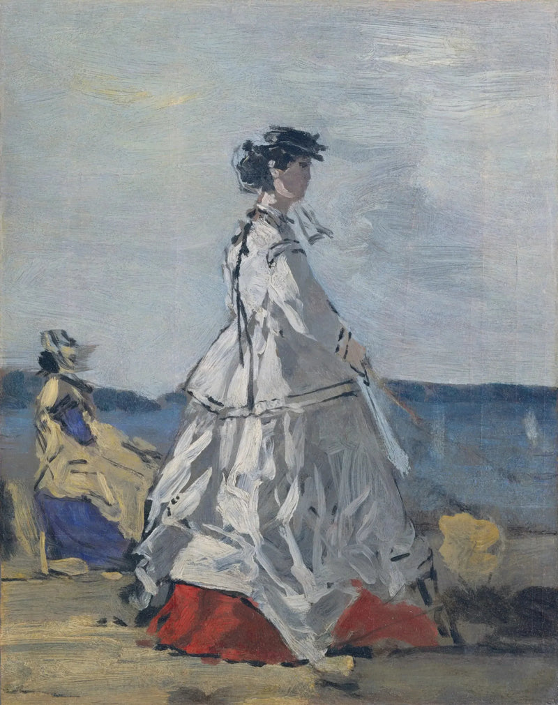 La princesa Pauline de Metternich en la playa - Eugène Boudin