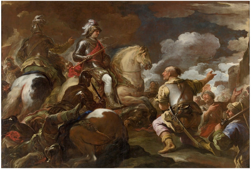 La toma de una fortaleza - Luca Giordano