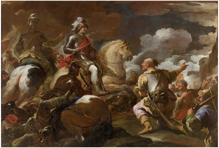 La toma de una fortaleza - Luca Giordano