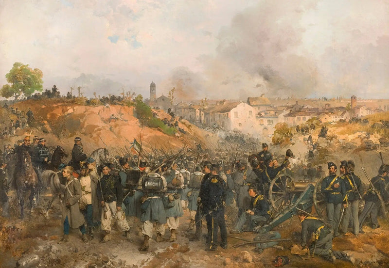La toma de Palestro el 30 de mayo de 1859 - Gerolamo Induno