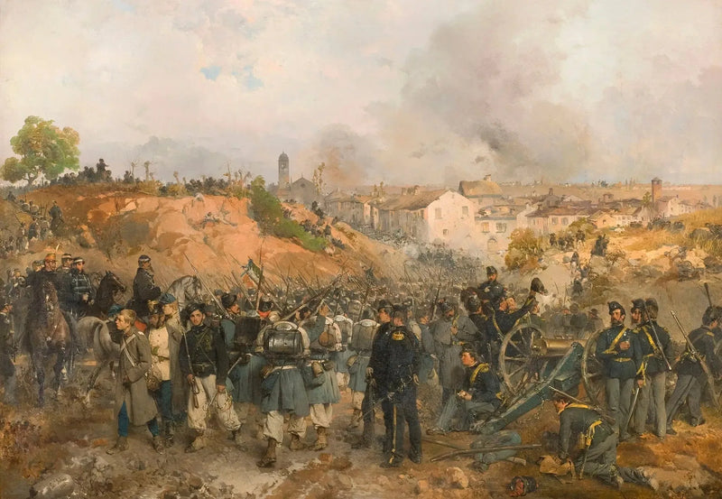 La toma de Palestro el 30 de mayo de 1859 - Gerolamo Induno