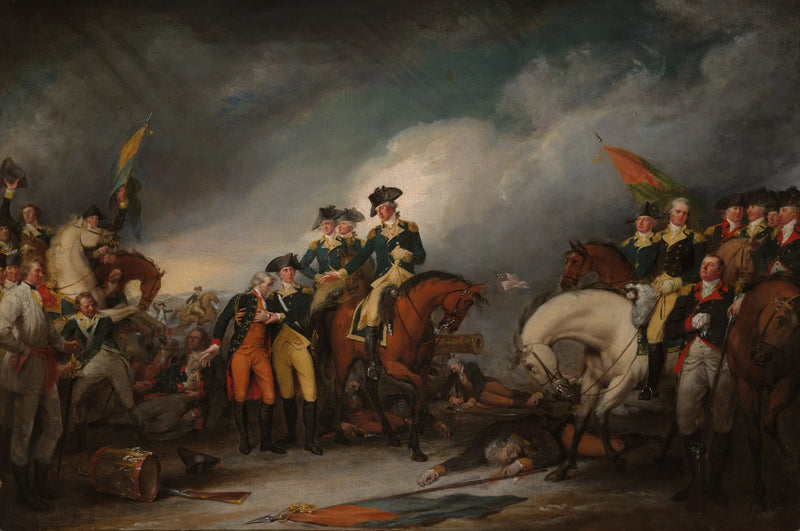 La toma de los Hessianos en Trenton, el 26 de diciembre de 1776 - John Trumbull