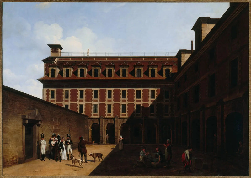 La prisión de Madelonnettes, calle de las Fuentes - Louis-Léopold Boilly