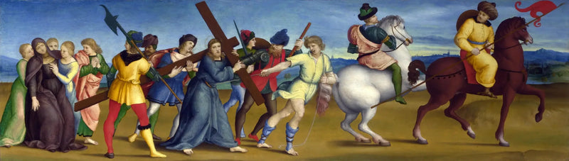 La procesión en el Calvario - Rafael Sanzio