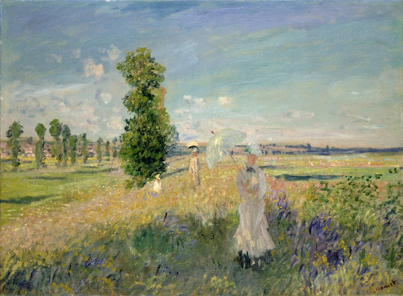 El paseo por Argenteuil W379 - Claude Monet