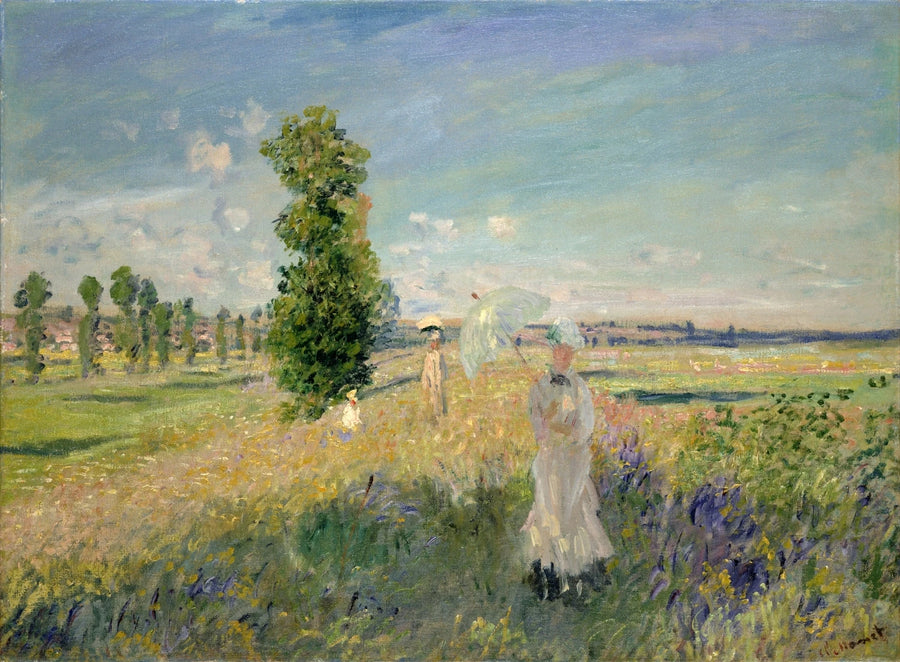 El paseo por Argenteuil W379 - Claude Monet