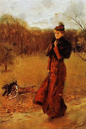 El paseo por el parque - Giovanni Boldini