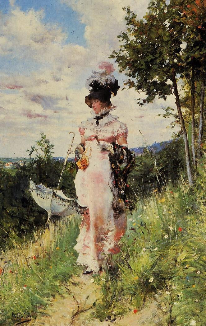 El paseo de verano - Giovanni Boldini