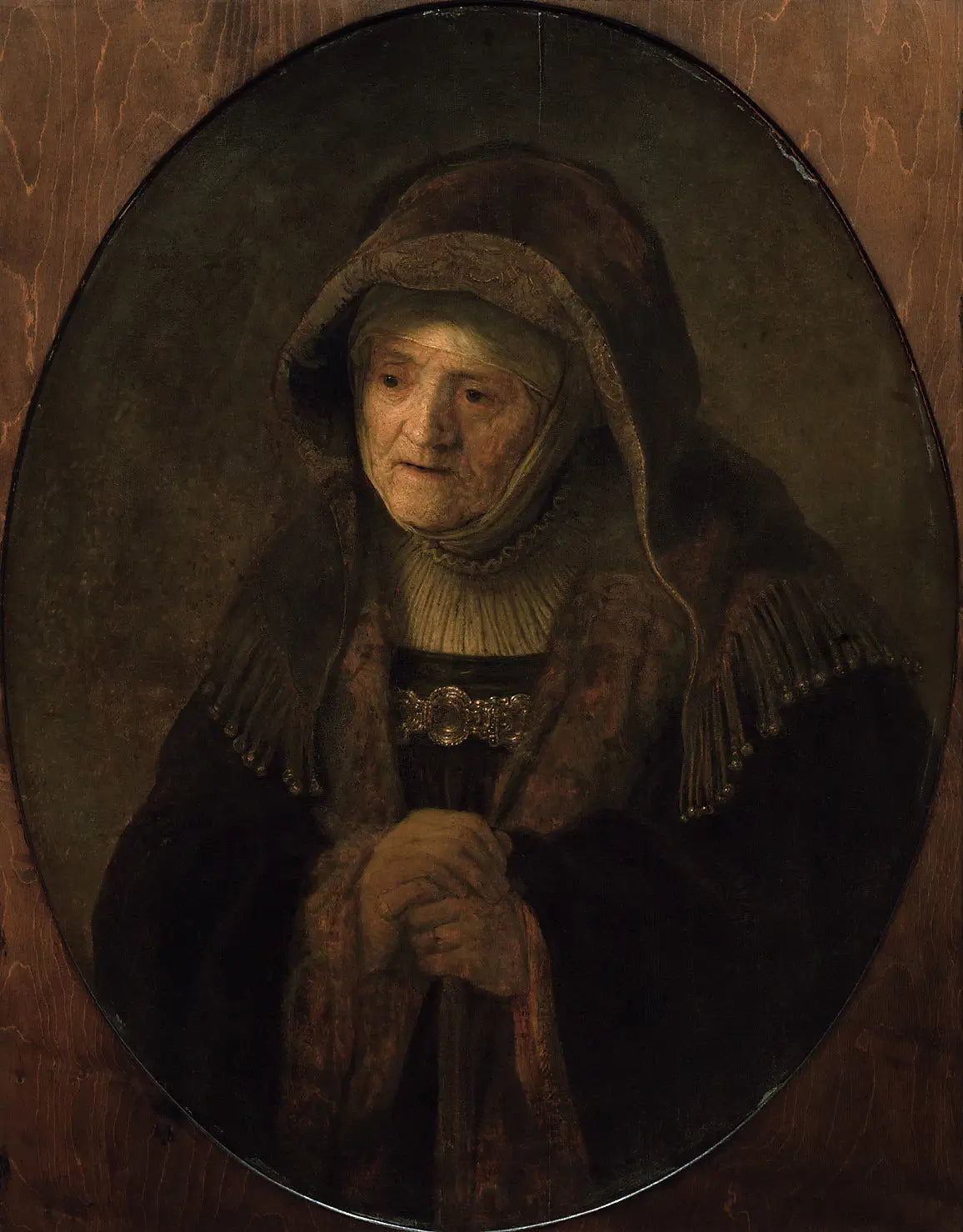 La prophétesse Anne - Rembrandt image 1 copie peinte à la main à l’huile