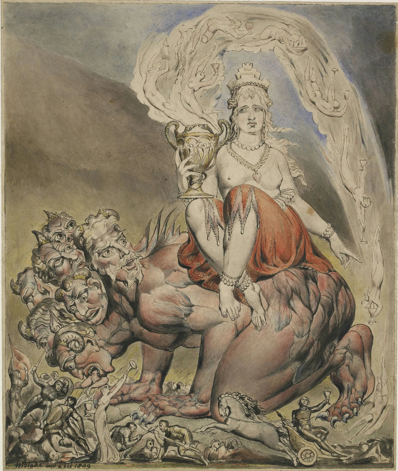La Prostituta de Babilonia - William Blake